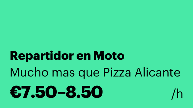 Repartidor en Moto