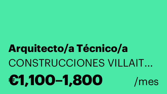 Arquitecto/a Técnico/a