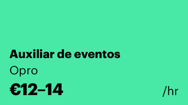 Auxiliar de eventos