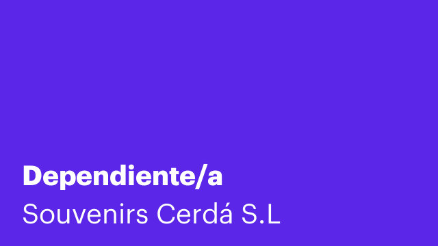 Dependiente/a