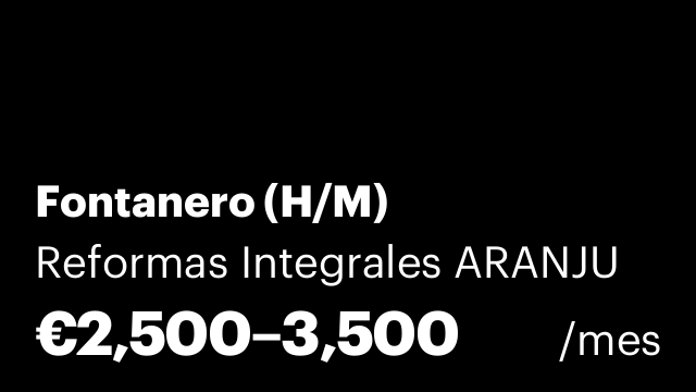 Fontanero (H/M)