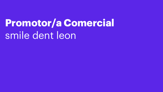 Promotor/a Comercial