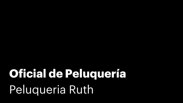 Oficial de Peluquería