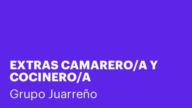 EXTRAS CAMARERO/A Y COCINERO/A