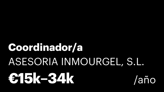 Coordinador/a