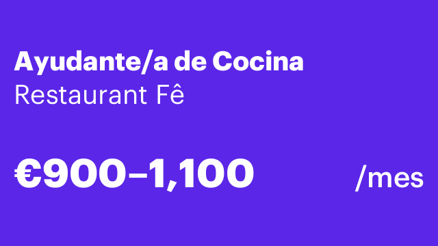 Ayudante/a de Cocina