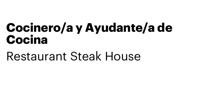 Cocinero/a y Ayudante/a de Cocina
