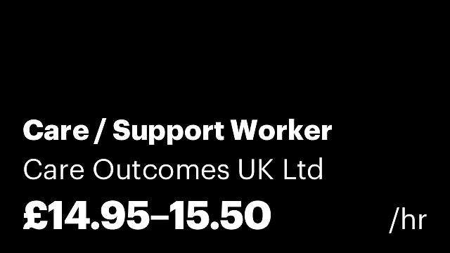 Care / Support Worker