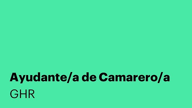 Ayudante/a de Camarero/a