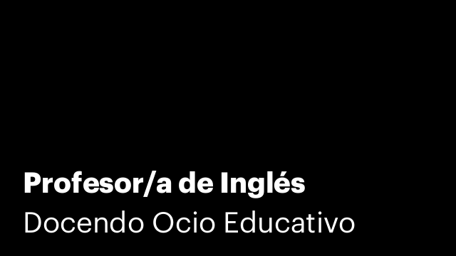 Profesor/a de Inglés