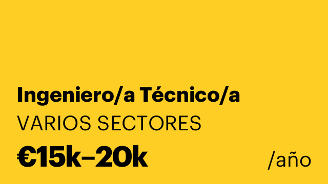 Ingeniero/a Técnico/a