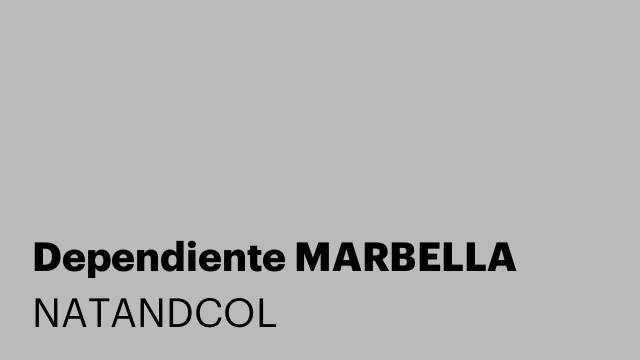 Dependiente MARBELLA