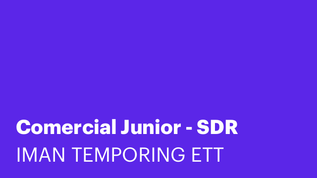 Comercial Junior - SDR