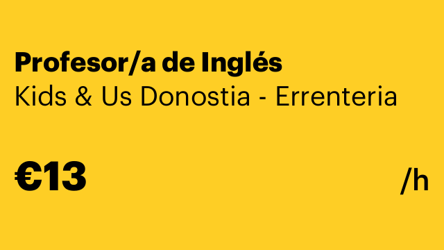 Profesor/a de Inglés