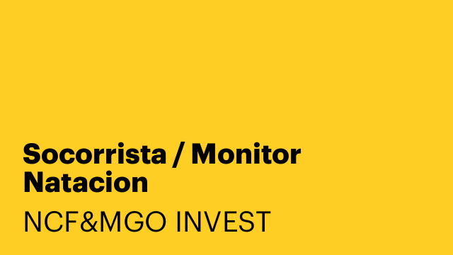 Socorrista / Monitor Natacion