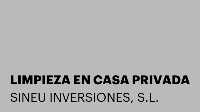 LIMPIEZA EN CASA PRIVADA