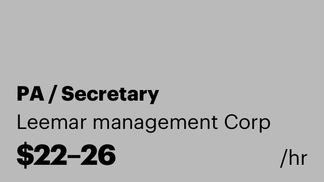PA / Secretary