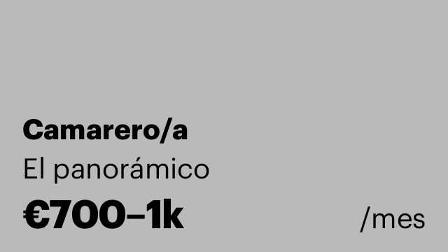 Camarero/a