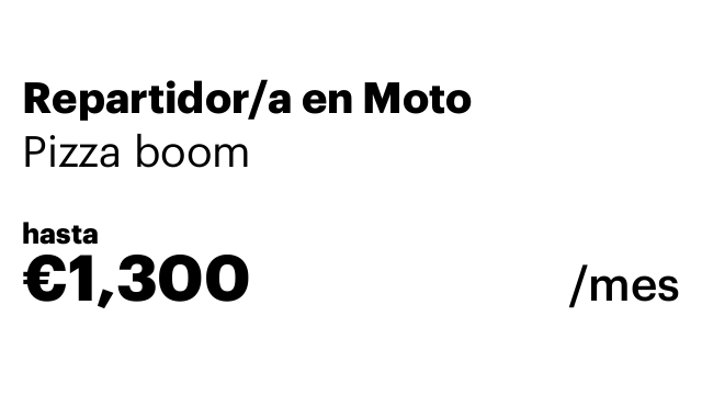 Repartidor/a en Moto