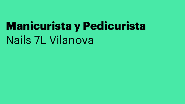 Manicurista y Pedicurista