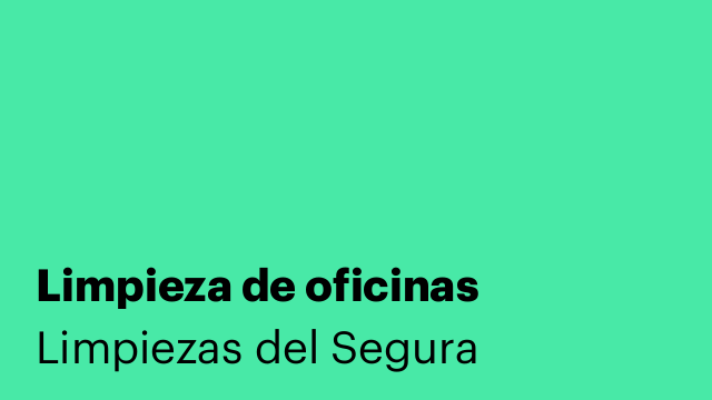 Limpieza de oficinas