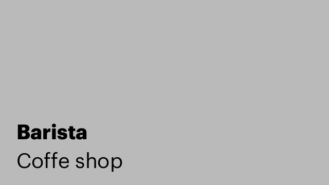 Barista