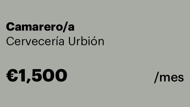 Camarero/a
