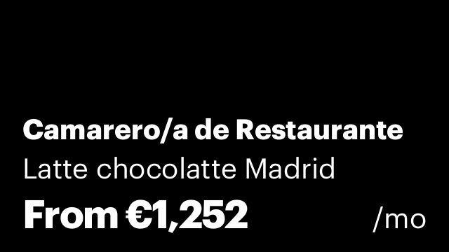 Camarero/a de Restaurante