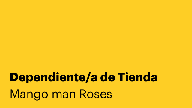Dependiente/a de Tienda