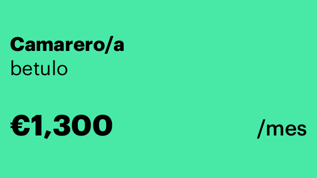 Camarero/a