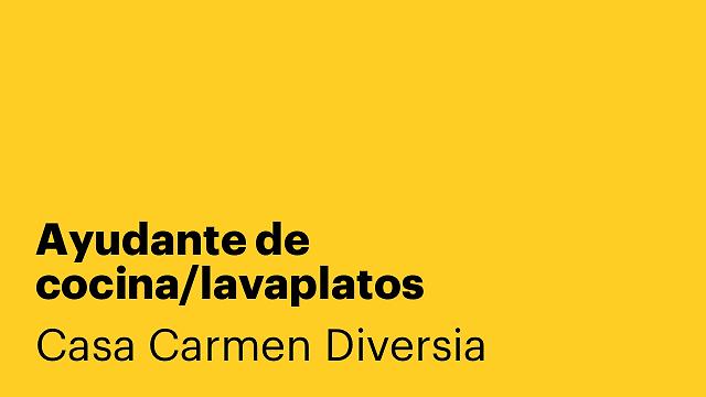 Ayudante de cocina/lavaplatos