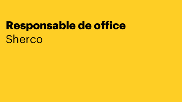 Responsable de office