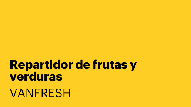 Repartidor de frutas y verduras