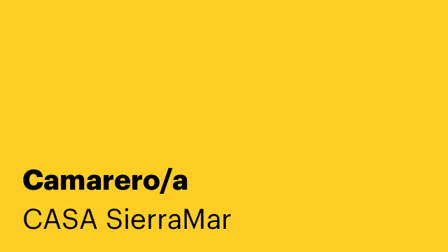 Camarero/a