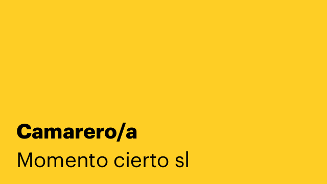 Camarero/a
