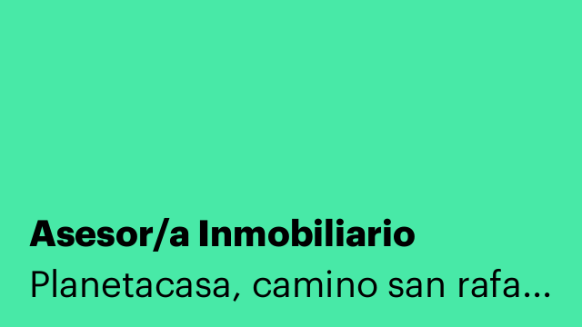 Asesor/a Inmobiliario