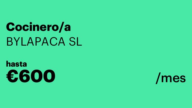 Cocinero/a