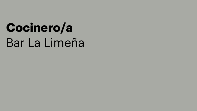 Cocinero/a