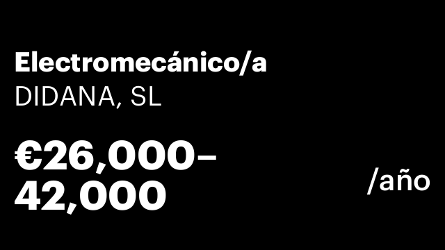 Electromecánico/a