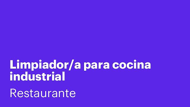 Limpiador/a para cocina industrial