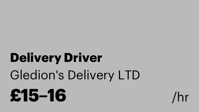 Delivery Driver