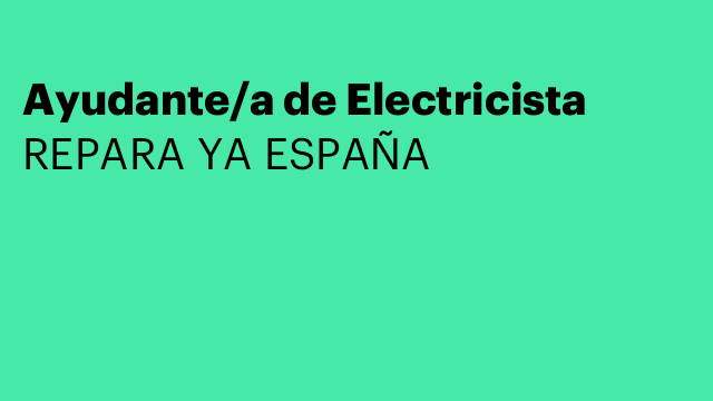 Ayudante/a de Electricista