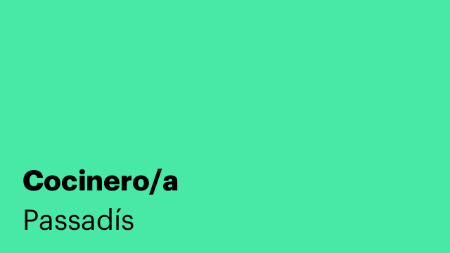 Cocinero/a
