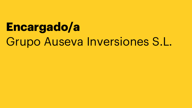 Encargado/a