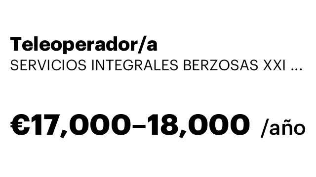 Teleoperador/a