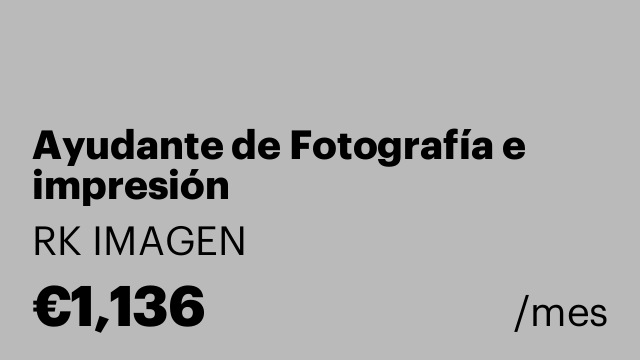 Ayudante de Fotografía e impresión