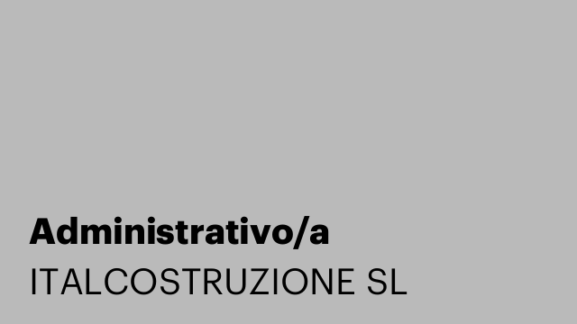 Administrativo/a