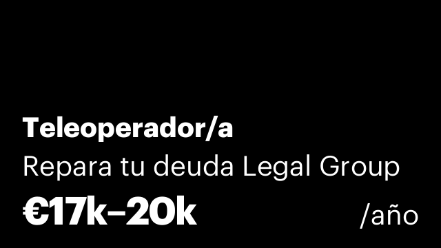 Teleoperador/a