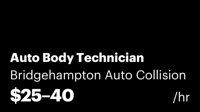 Auto Body Technician