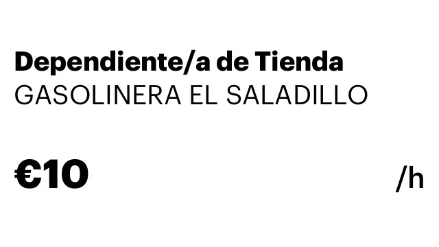 Dependiente/a de Tienda